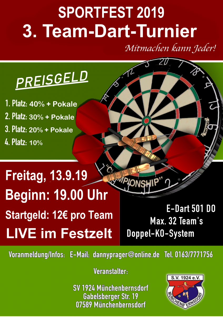 3. Doppelturnier des SV 1924 Münchenbernsdorf