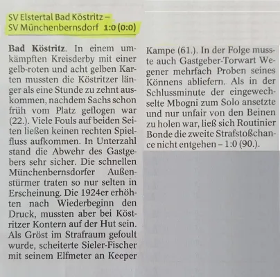 09.09.2017 SVE Bad Köstritz vs. SV 1924 M`bernsdorf